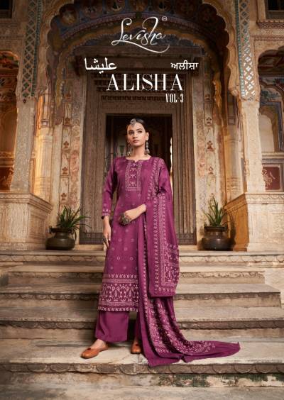 Alisha Vol 3 By Levisha Pashmina Winter Salwar Kameez Collection